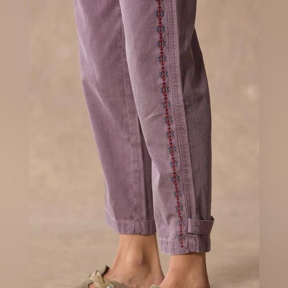 Sundance Shadow Garden Pants NEW with tags Size 14 Nougat - Picture 4 of 15